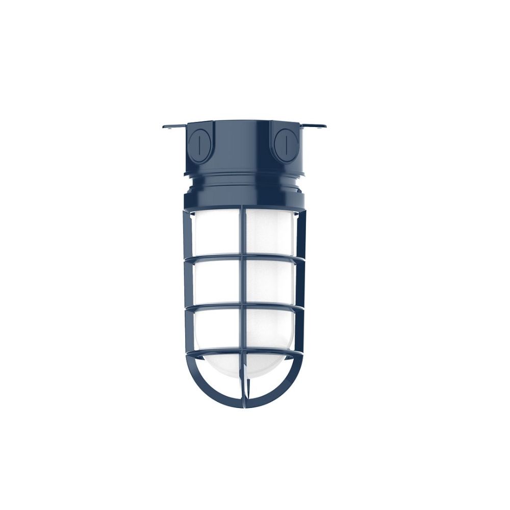 Montclair Lightworks FMC050-50 5 1/2" Vaportite flush mount ceiling light, Navy